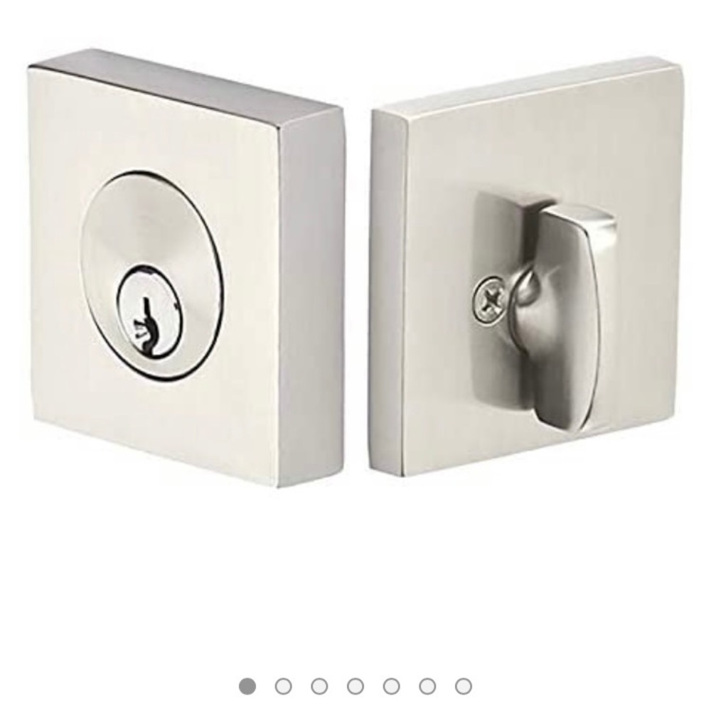 Satin Nickel dead bolt set